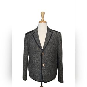 Eton Club London Wool Blend Tweed Blazer Jacket Men’s L – Korean Brand, British